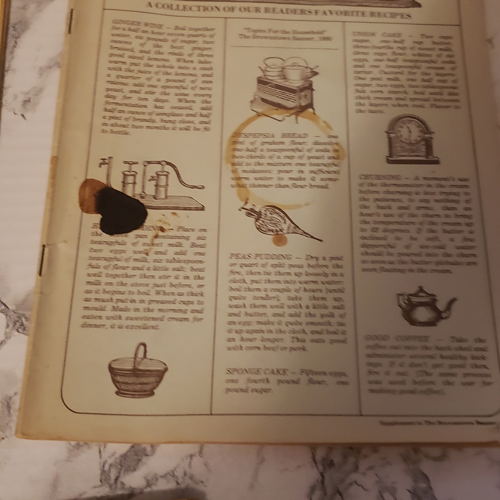 Source Unknown Vintage Cookbook with Yellow Cover. Antique paperback cookbooks - Picture 3 of 5